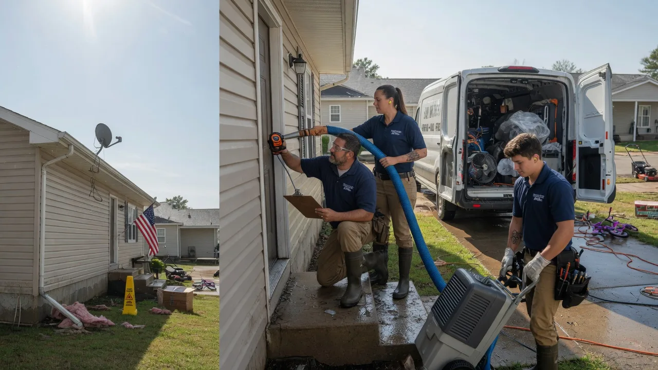 Ceiling Water Damage Restoration in Montgomery, IN near me